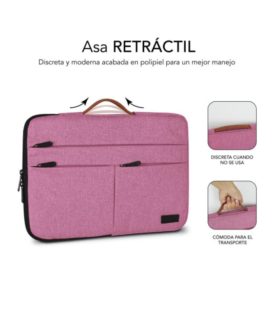 Subblim funda air padding 360 sleeve 13,3-14" pink