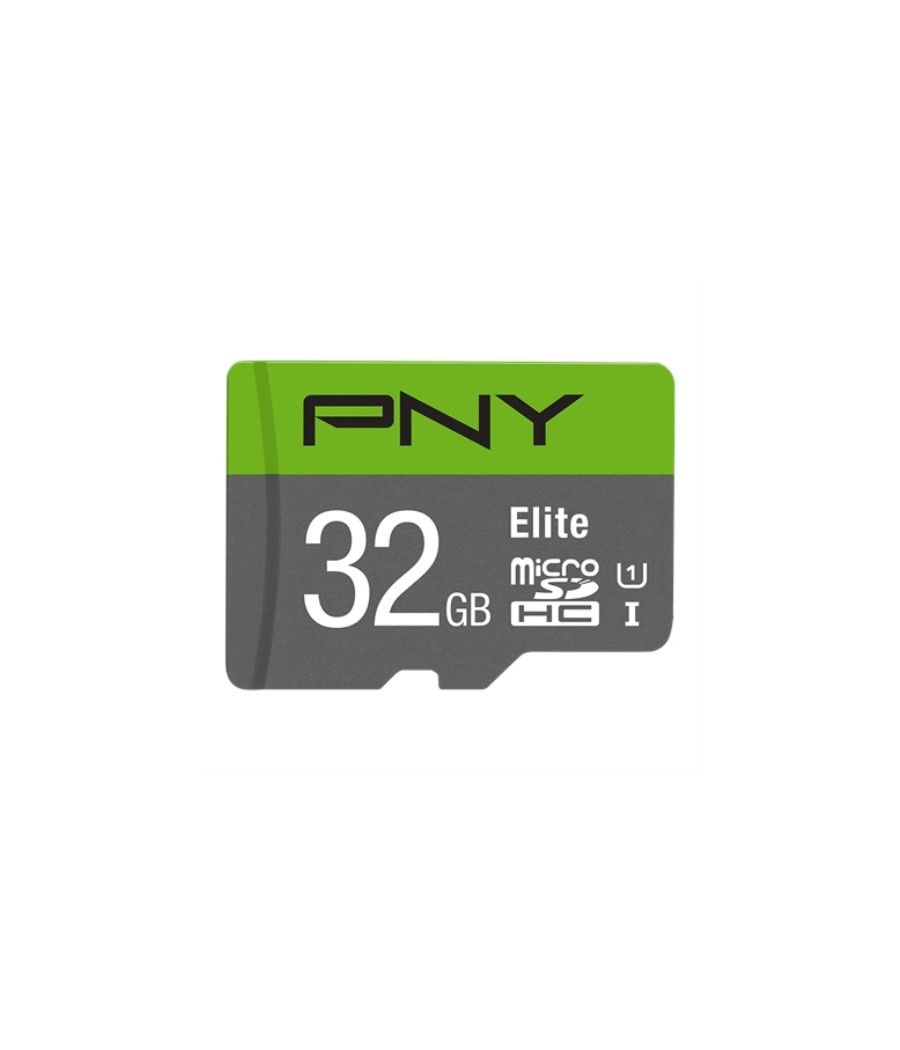 PNY MicroSD 32GB Elite / Clase 10 / Lectura 100 Mb/s + adaptador SD - Imagen 1