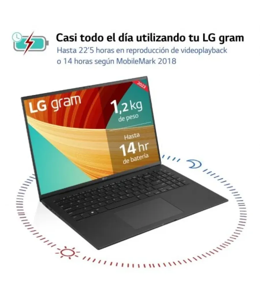 Lg portatil (16z90r-e.ad75b) 16"/çcore i7-1360p/32 gb ram/512 gb ssd/w11