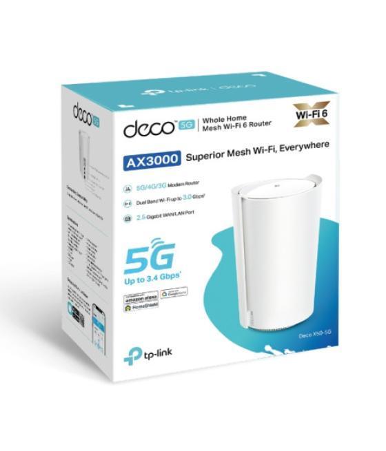 Tp-link deco x50-5g doble banda (2,4 ghz / 5 ghz) wi-fi 6 (802.11ax) blanco 3 interno