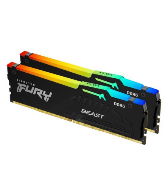 Kingston technology fury beast rgb módulo de memoria 16 gb 2 x 8 gb ddr5 5200 mhz