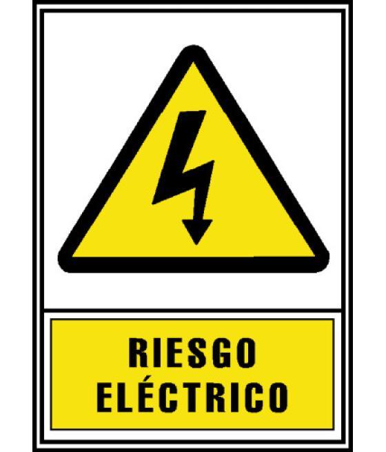 Señal homologada aviso riesgo electrico 210x297mm pvc amarillo archivo2000 6172-03 am