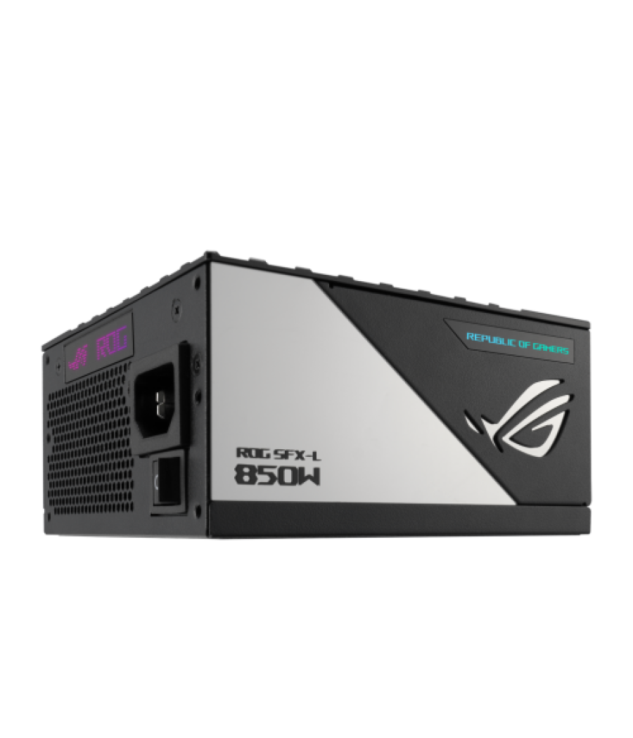 Asus rog loki sfx-l 850w platinum unidad de fuente de alimentación 24-pin atx negro, plata