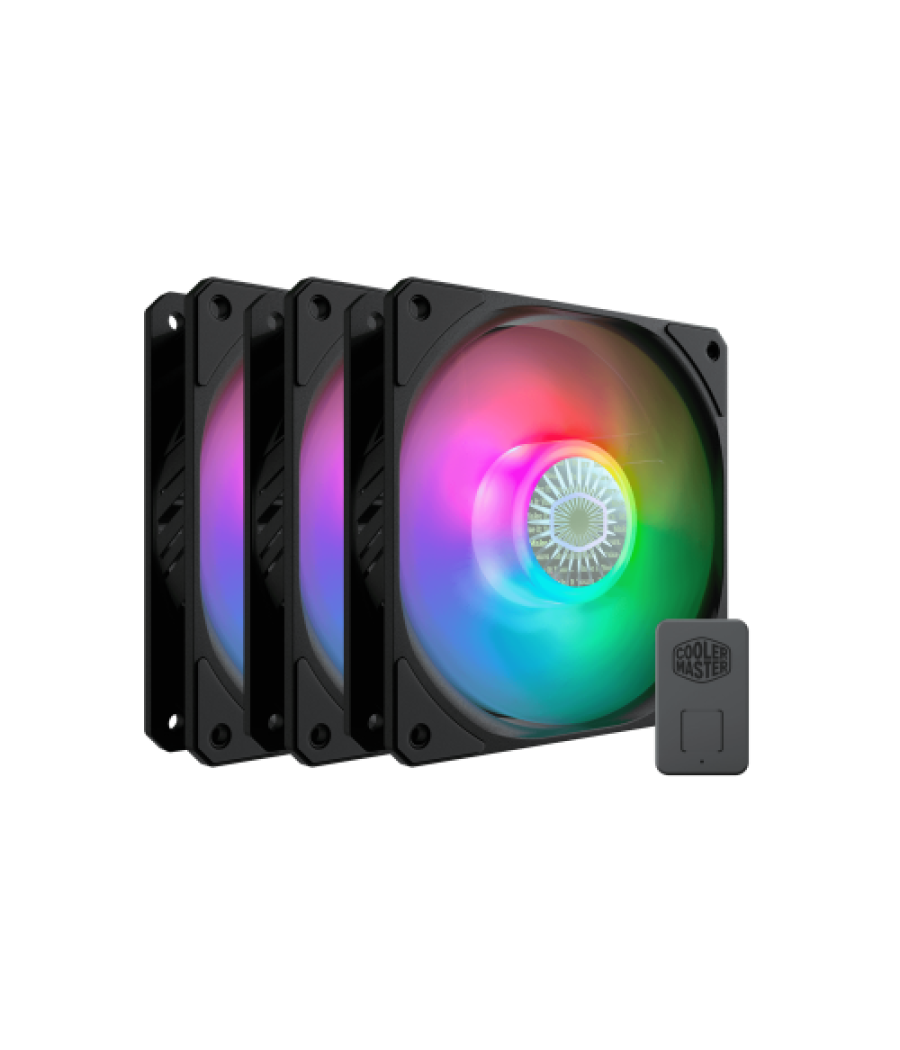 Cooler master sickleflow 120 argb carcasa del ordenador ventilador 12 cm negro 3 pieza(s)