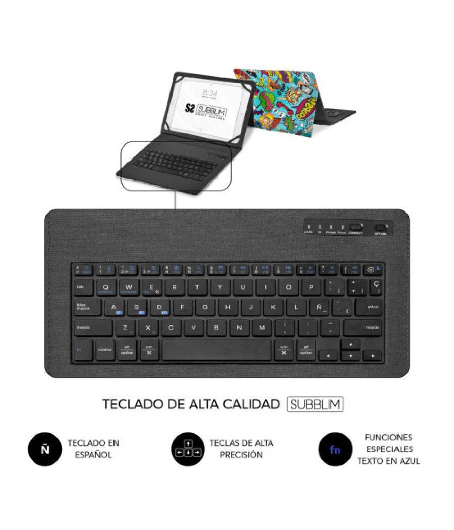 Subblim funda con teclado keytab pro bt trendy comic