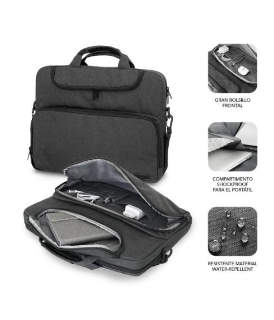 Air padding laptop bag 15,6" dark grey