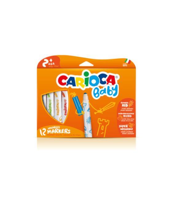 Caja 12 rotuladores valorous marker carioca baby 42814