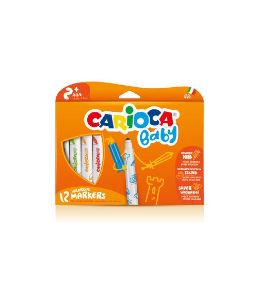 Caja 12 rotuladores valorous marker carioca baby 42814