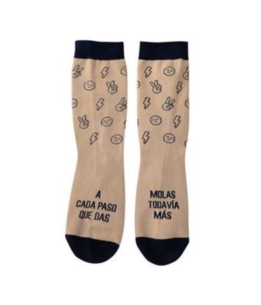 Calcetines talla única -a cada paso que das, molas todavía más mr.wonderful woa11124es