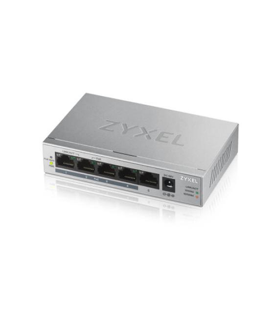 Zyxel gs1005hp no administrado gigabit ethernet (10/100/1000) energía sobre ethernet (poe) plata
