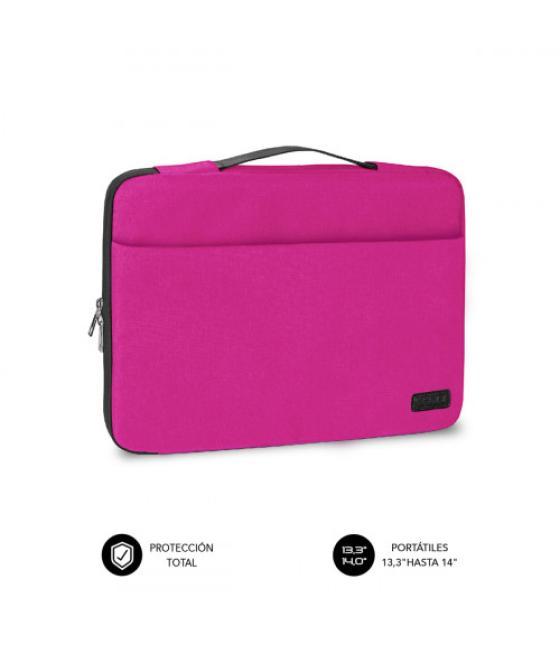 Subblim funda ordenador elegant laptop sleeve 13,3-14" pink
