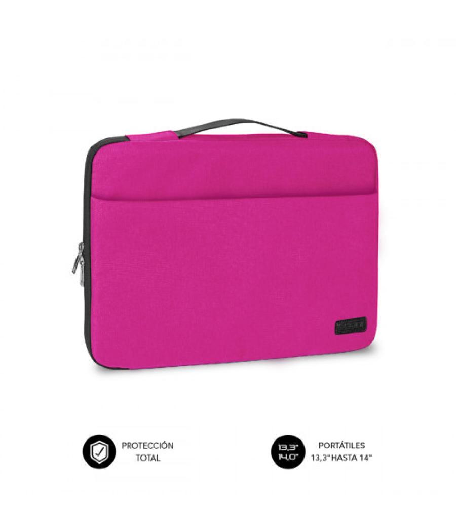 Subblim funda ordenador elegant laptop sleeve 13,3-14" pink