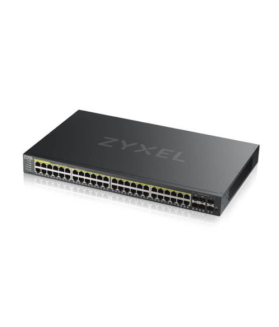 Zyxel gs2220-50hp-eu0101f switch gestionado l2 gigabit ethernet (10/100/1000) energía sobre ethernet (poe) negro