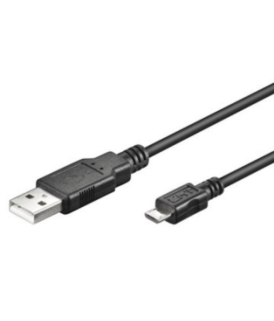 Ewent 1.8m usb a/mirco usb b cable usb 1,8 m usb 2.0 micro-usb b negro