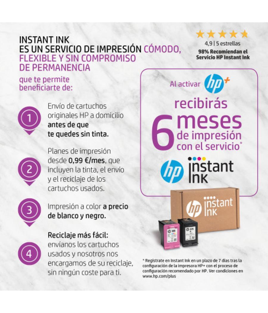 Hp officejet pro 9022e inyección de tinta a4 4800 x 1200 dpi 24 ppm wifi