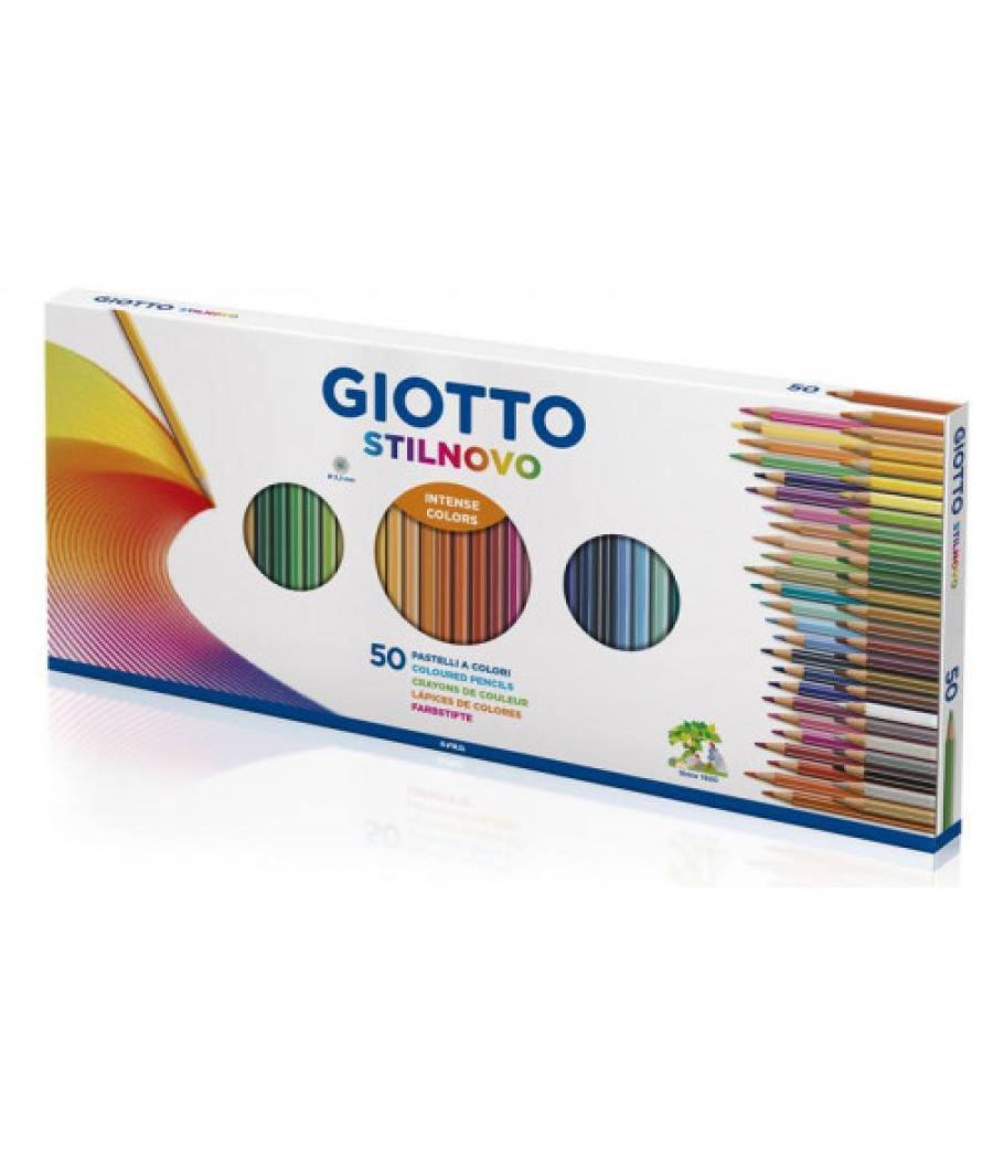 Giotto stilnovo caja 50 lapiceros + sacapuntas giotto f257300