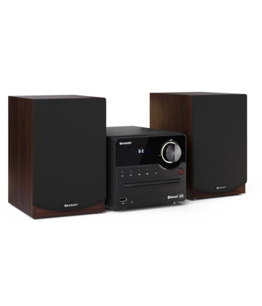 Sharp xl-b512(br) sistema de audio para el hogar microcadena de música para uso doméstico 45 w marrón