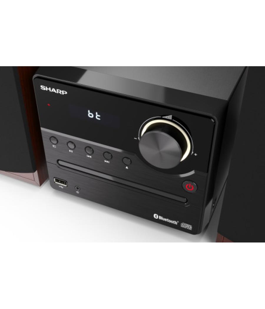 Sharp xl-b512(br) sistema de audio para el hogar microcadena de música para uso doméstico 45 w marrón