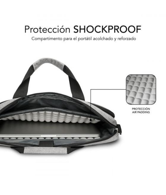 Subblim maletín ordenador air padding laptop bag 15,6" grey