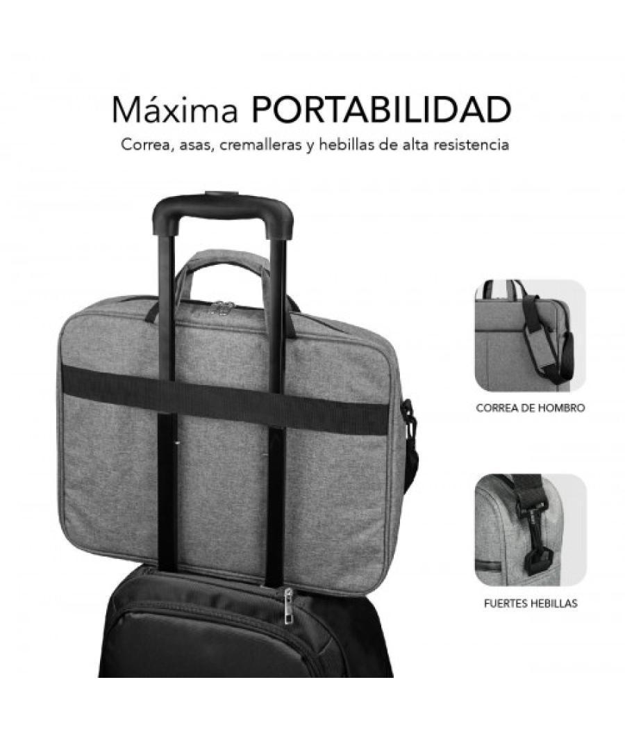 Subblim maletín ordenador elite laptop bag 15,6" grey