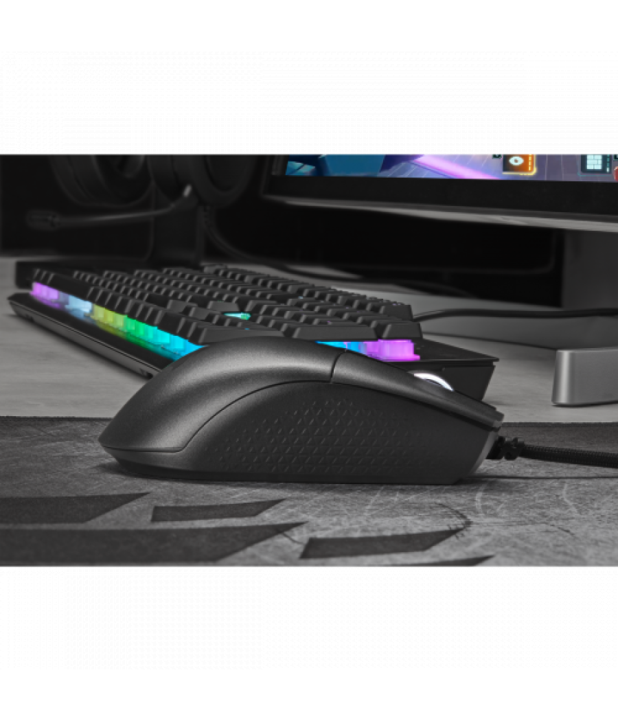 Corsair katar pro xt ratón ambidextro usb tipo a óptico 18000 dpi