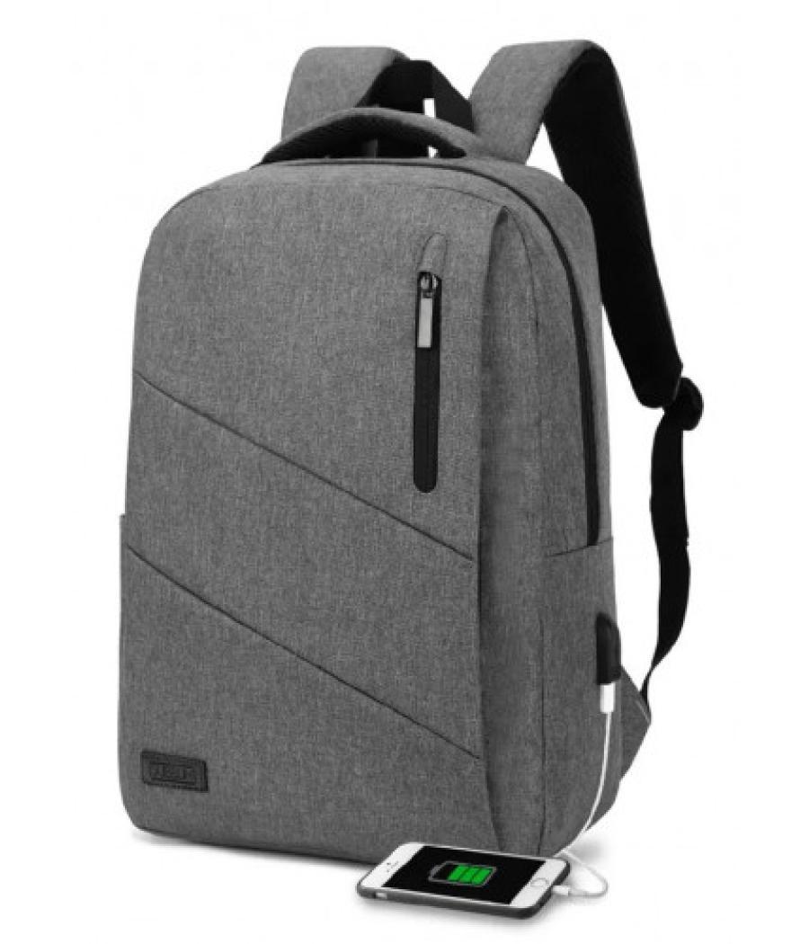 Subblim city backpack maletines para portátil 39,6 cm (15.6") mochila gris