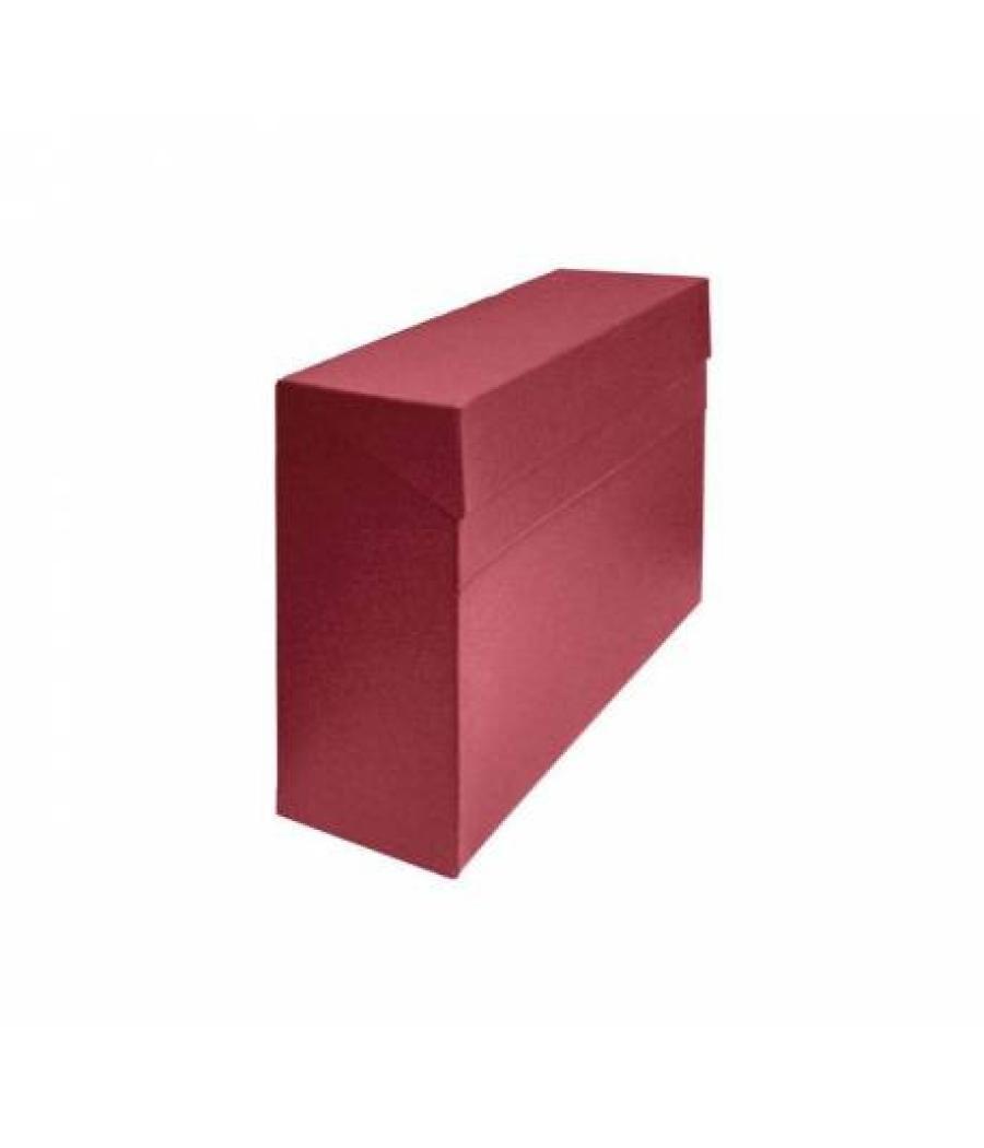 Caja transferencia a4 carton forrado en geltex (35x25,5x 11 cm) rojo mariola 1675ro
