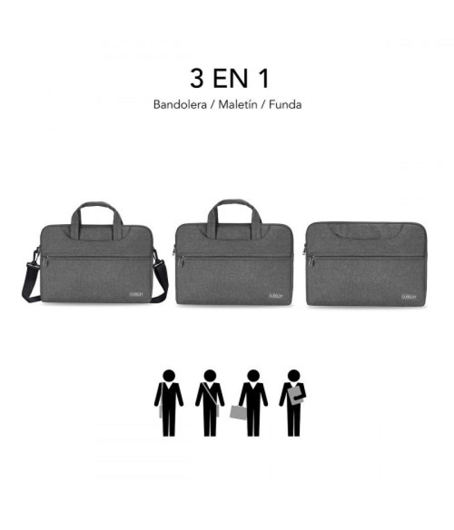 Subblim funda ordenador business laptop sleeve 13,3-14" grey