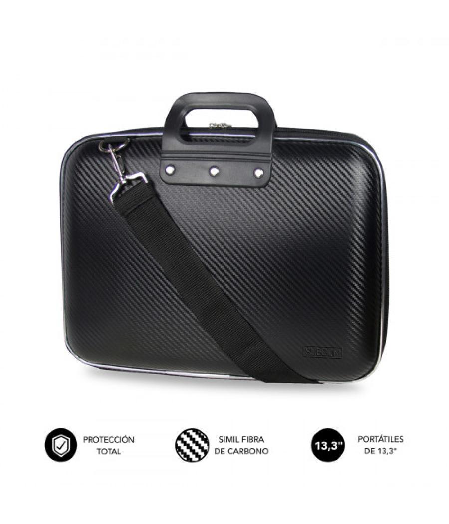 Subblim maletín ordenador eva laptop bag carbon 13,3" black