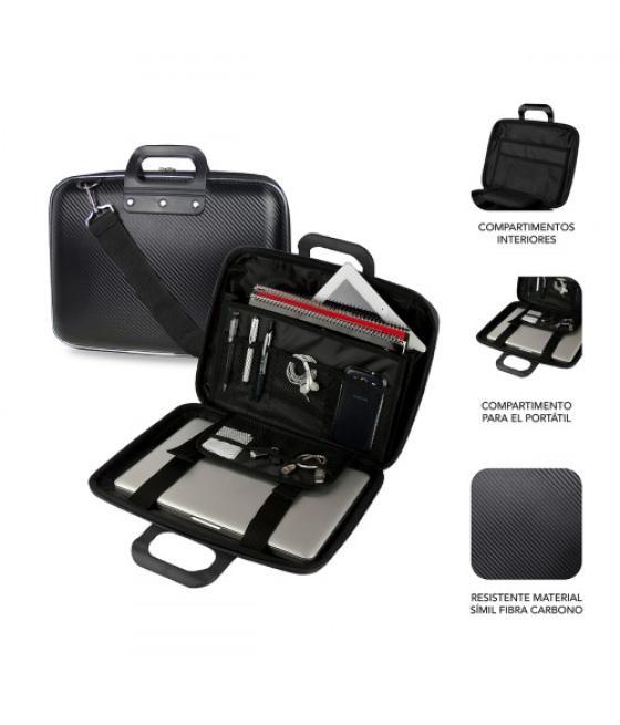 Subblim maletín ordenador eva laptop bag carbon 13,3" black