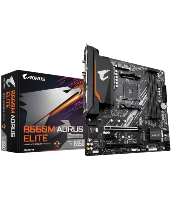 Gigabyte b550m aorus elite zócalo am4 micro atx amd b550