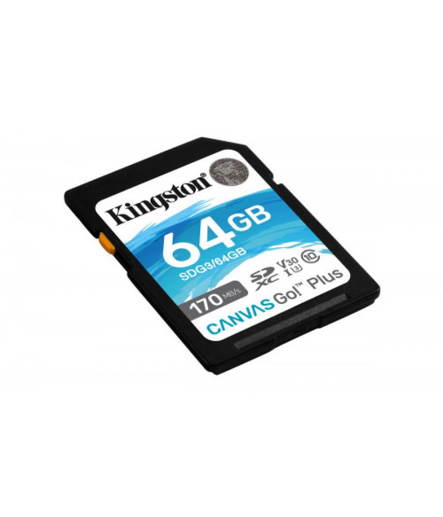 Kingston technology canvas go! plus memoria flash 64 gb sd uhs-i clase 10