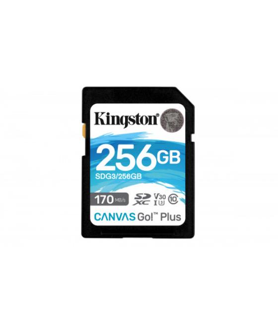 Kingston technology canvas go! plus memoria flash 256 gb sd clase 10 uhs-i
