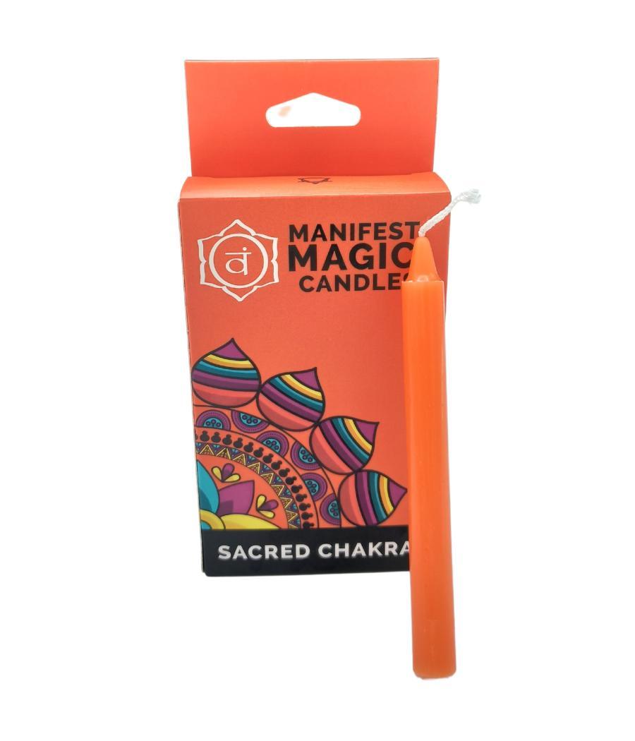 Velas Mágicas Manifest (pack de 12) - Naranja - Chakra Sagrado