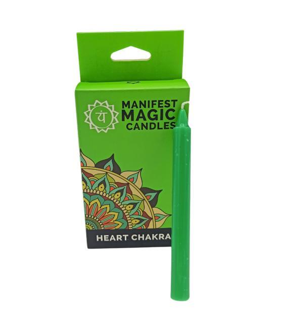 Velas Mágicas Manifest (pack de 12) - Verde - Chakra Corazón