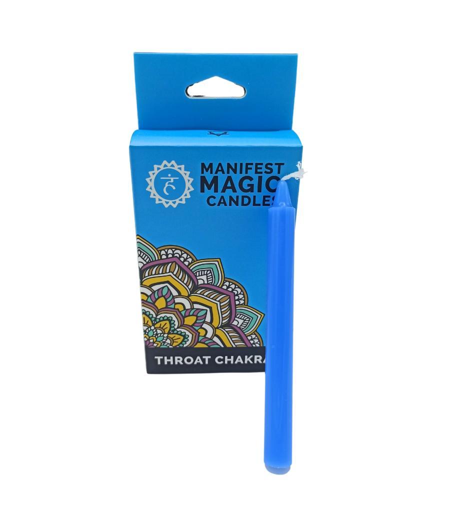 Velas Mágicas Manifest (paquete de 12) - Azul - Chakra Garganta
