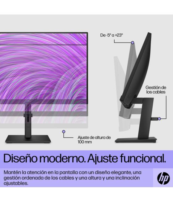 HP P22h G5 pantalla para PC 54,6 cm (21.5") 1920 x 1080 Pixeles Full HD Negro