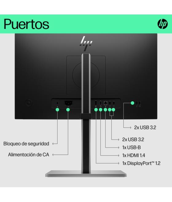 HP E-Series E22 G5 54,6 cm (21.5") 1920 x 1080 Pixeles Full HD LED Negro, Plata