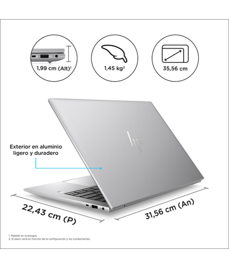 HP ZBook Firefly 14 G10 Intel® Core™ i7 i7-1360P Estación de trabajo móvil 35,6 cm (14") WUXGA 16 GB DDR5-SDRAM 512 GB SSD Wi-Fi
