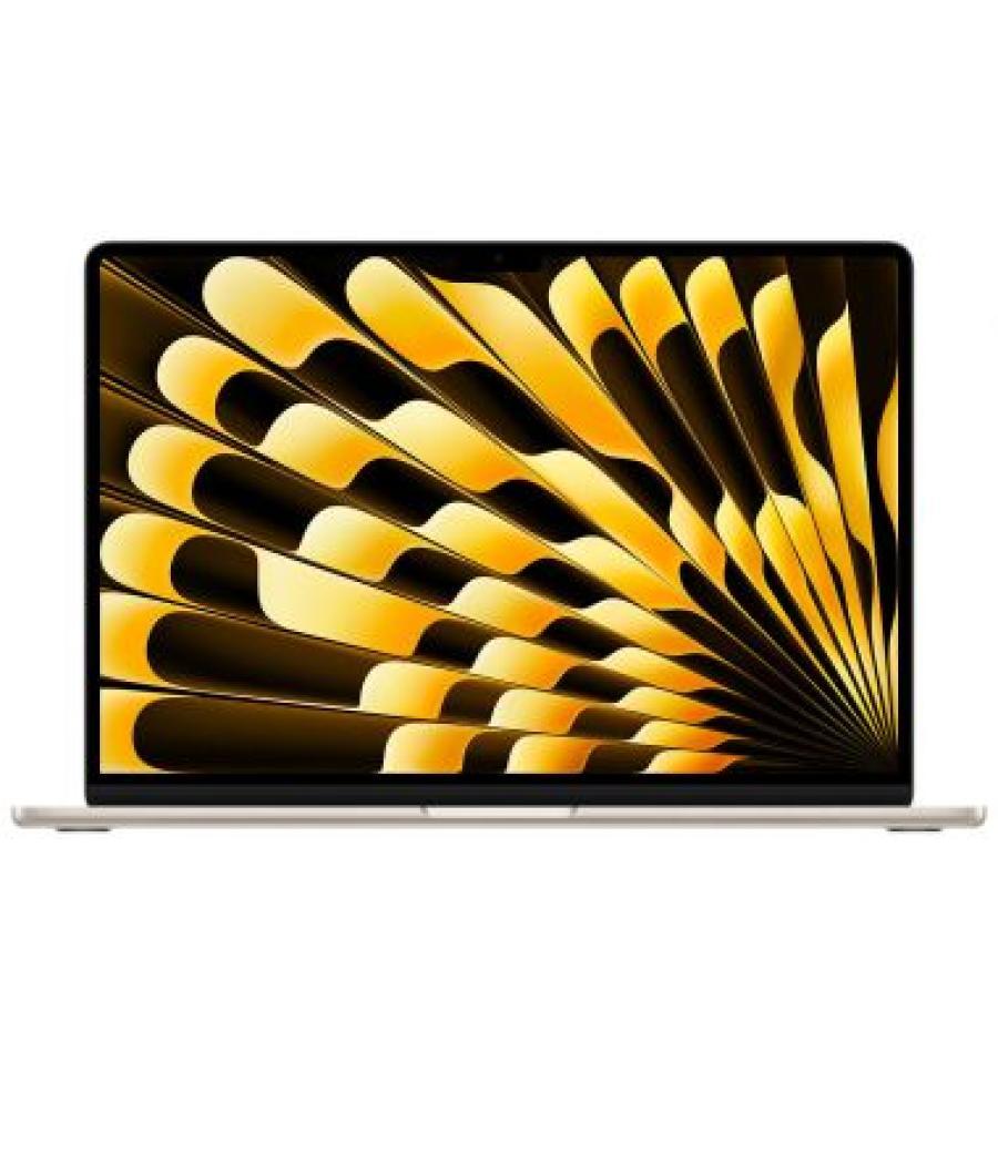 Apple macbook air 15" m3,8cpu,10gpu, 8gb, 256gb ssd - starlight
