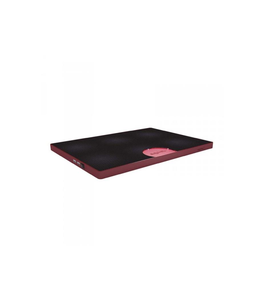 Laptop cooler pad 2 fan/2usb rojo approx