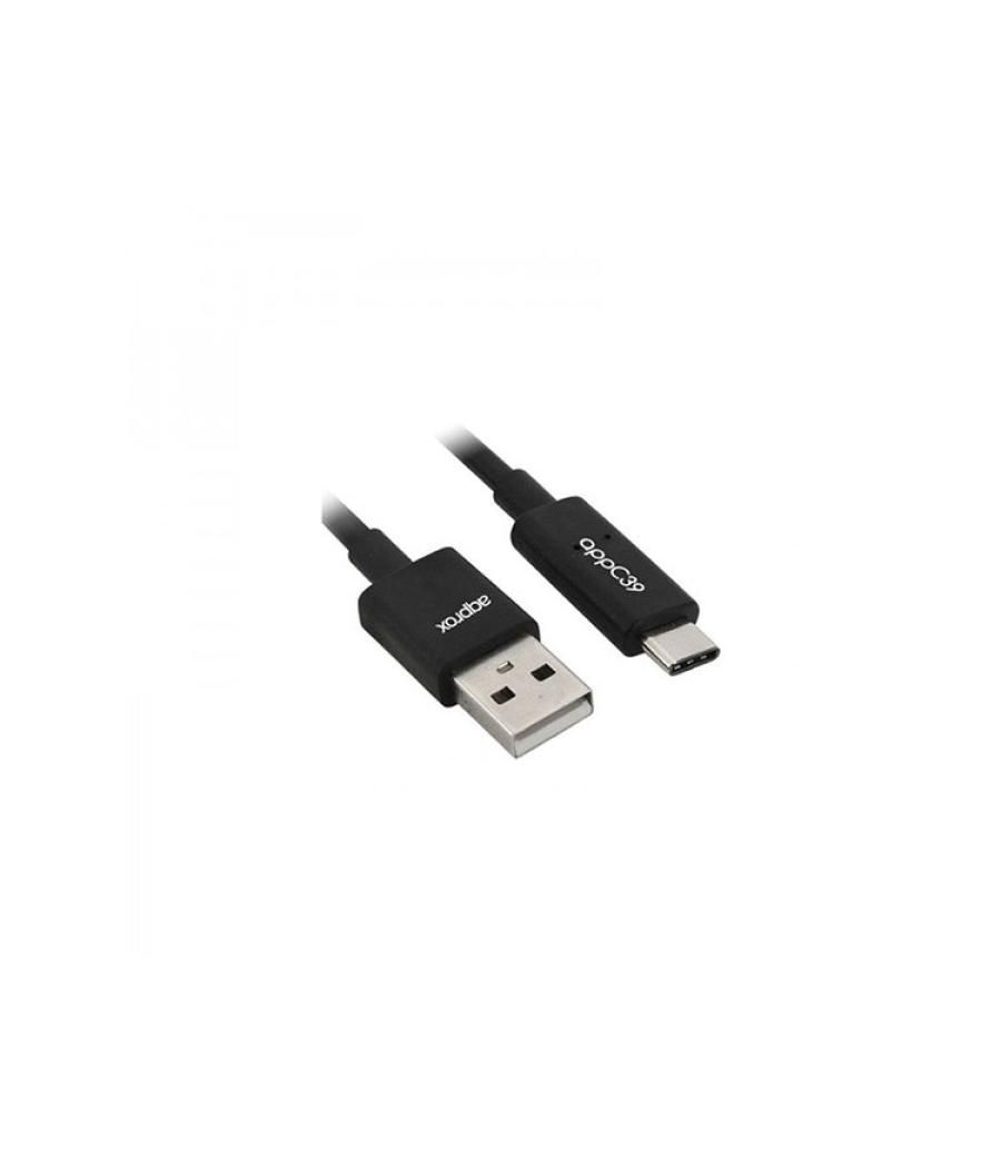 Cable usb 2.0 a usb type-c conectores metalicos approx