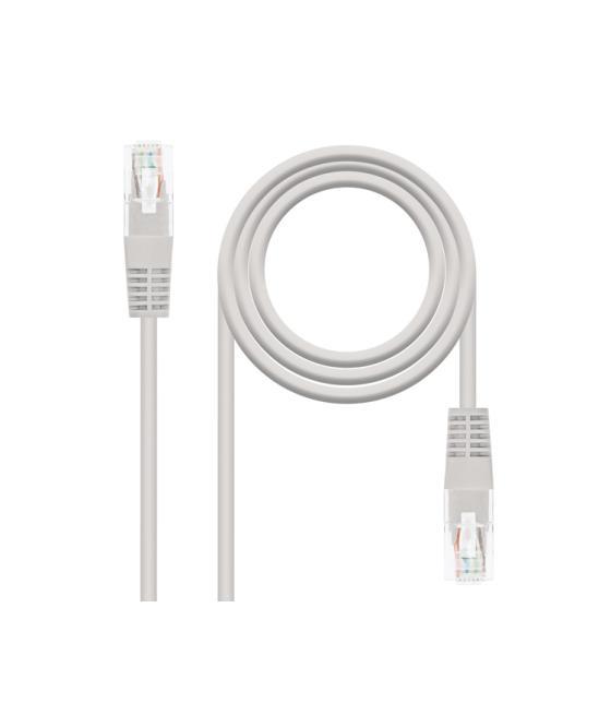 Cable de red latiguillo rj45 cat.5e utp awg24 1.5 m gris nanocable
