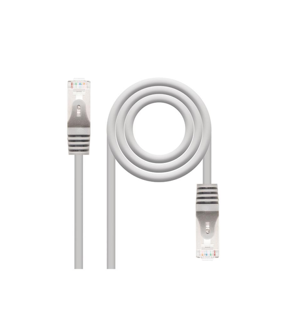 Cable de red latiguillo rj45 cat.5e ftp awg24 2m gris nanocable