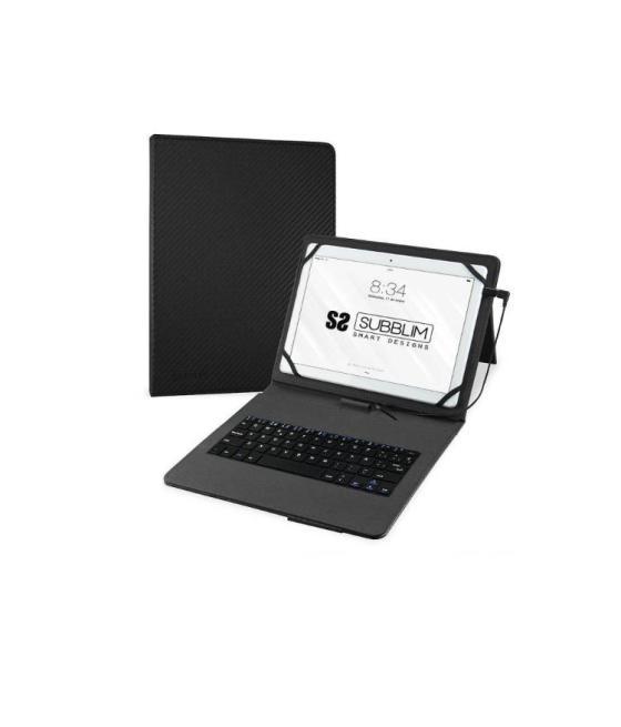 Funda + teclado tablet keytab pro usb 10.1'' negro subblim