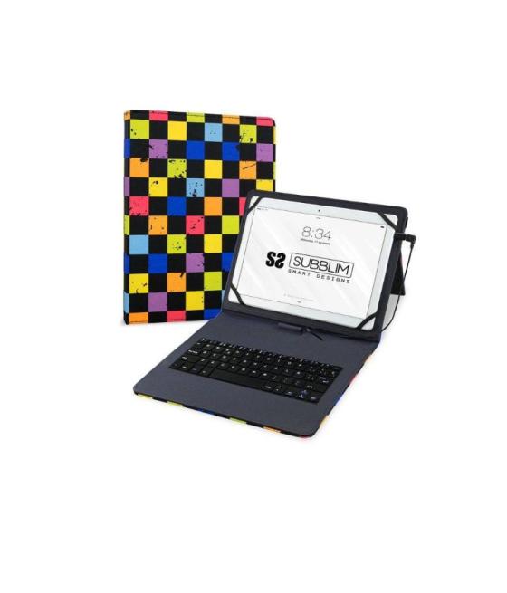 Funda + teclado tablet keytab usb 10.1'' squares subblim
