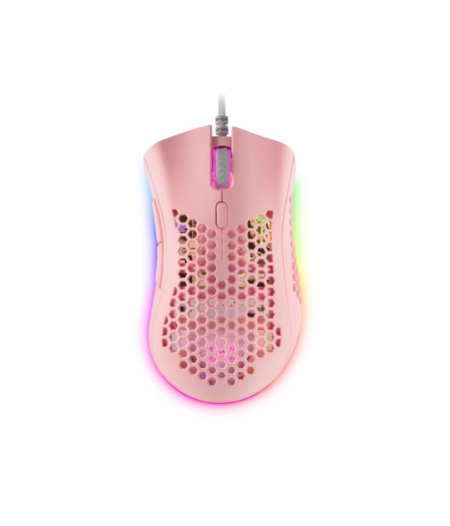 Raton optico mmex rgb rosa mars gaming