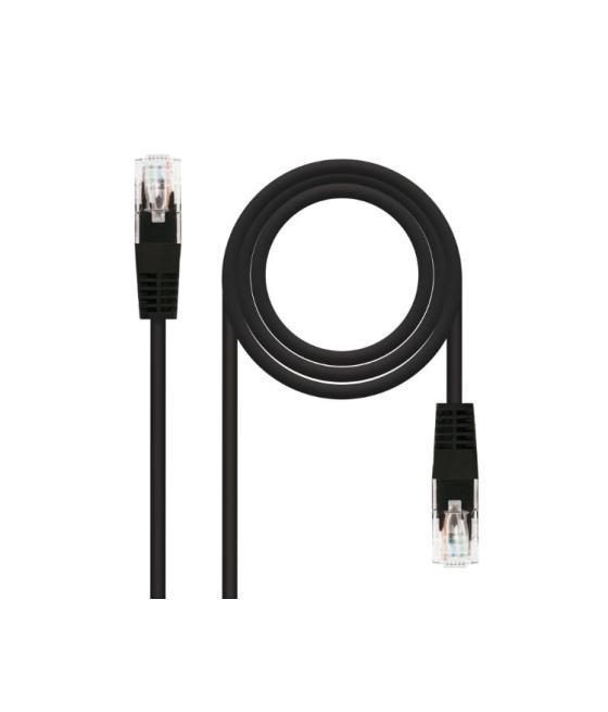 Cable de red latiguillo rj45 utp cat6 awg24 0.30 m negro nanocable