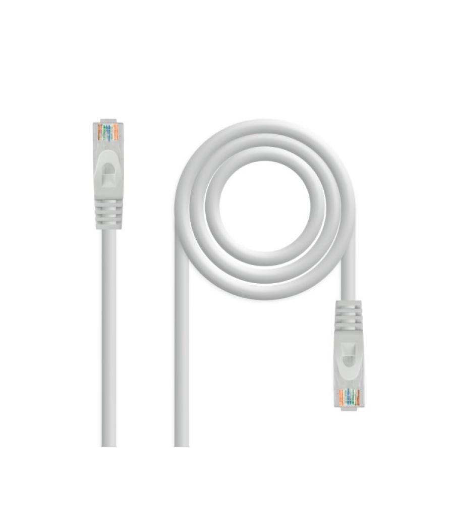 Cable de red latiguillo rj45 utp cat6a awg24 lszh 0.25 m gris nanocable