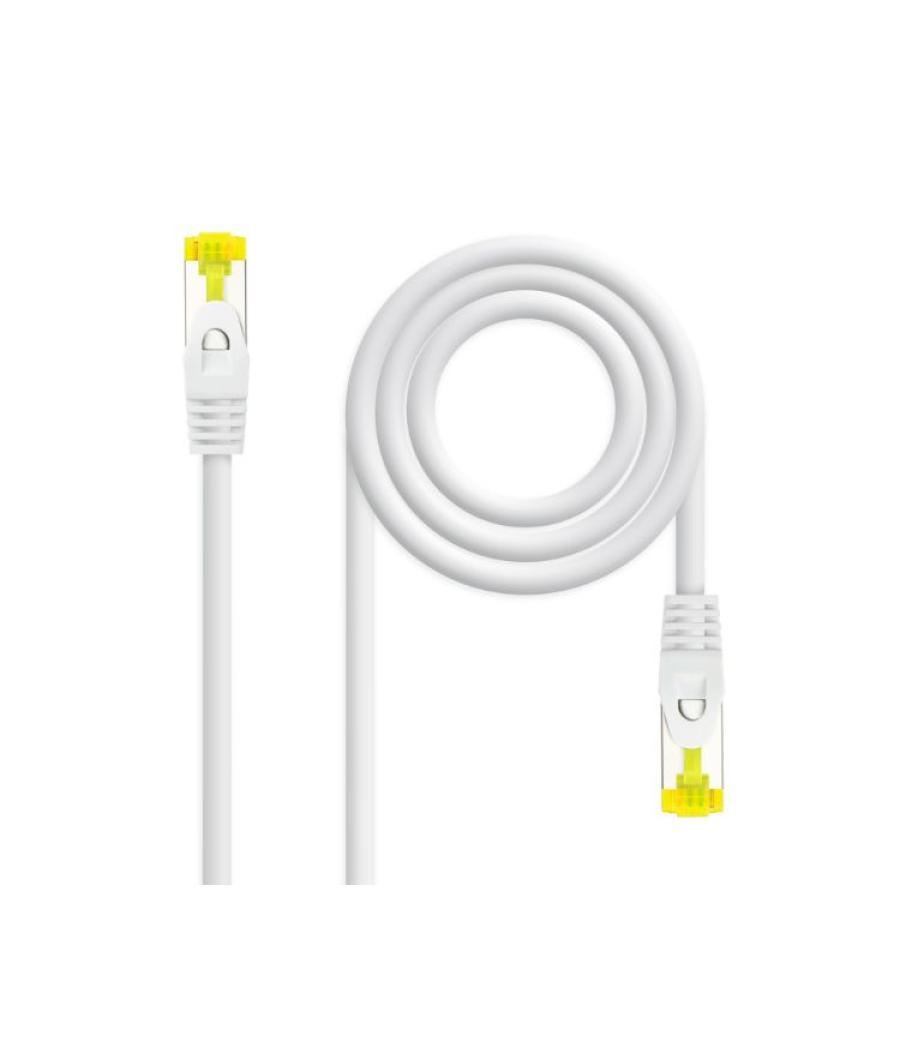 Cable de red latiguillo rj45 sftp cat6a awg26 0.30 m blanco nanocable